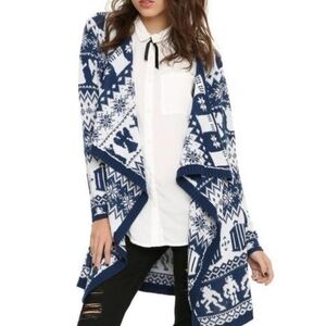 Doctor Who Fair Isle Girls Open Cardigan small